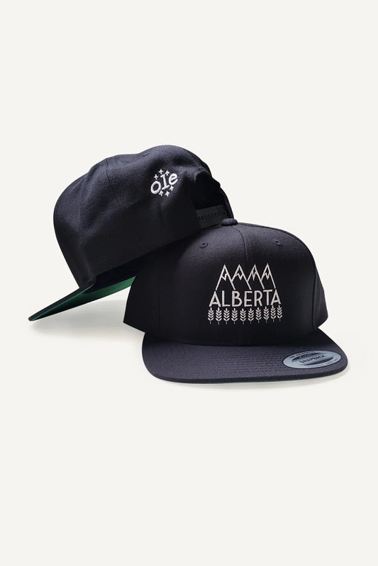 Explore Alberta Snapback Hat Black