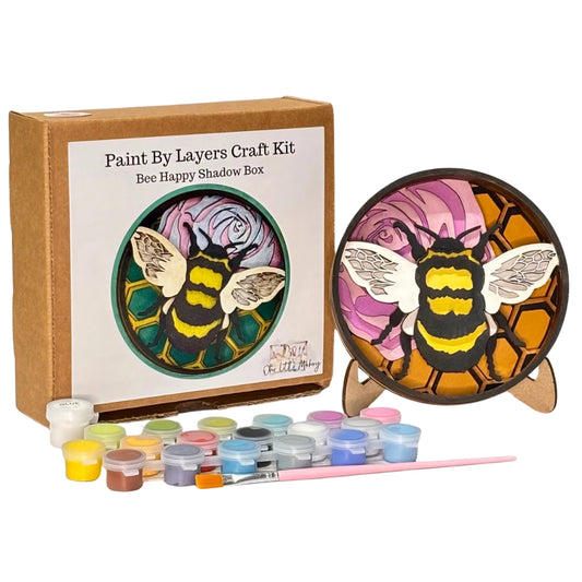 Bee Happy Shadow Box