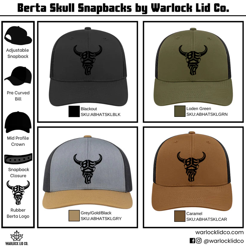 Berta Skull Snapback Hat