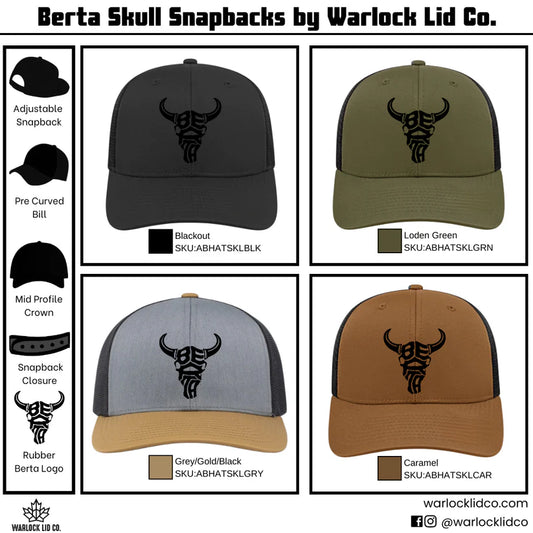 Berta Skull Snapback Hat