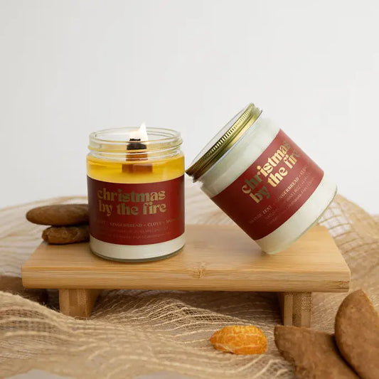 Christmas By The Fire Candle