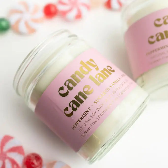 Candy Cane Candle