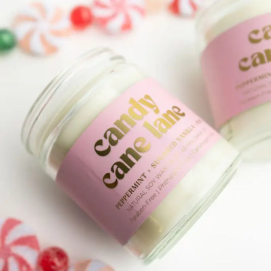 Candy Cane Candle