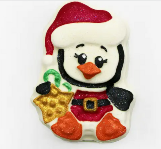 Christmas Santa Penguin Bath Bomb, Large