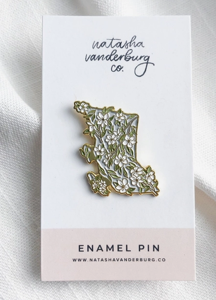 BC Dogwood Enamel Pin
