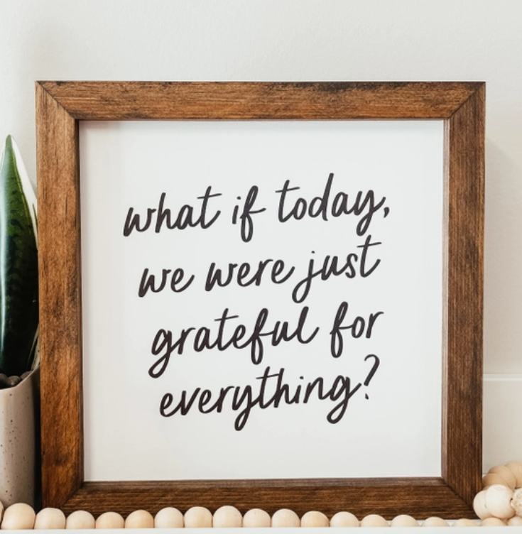 Grateful for Everything, Sign