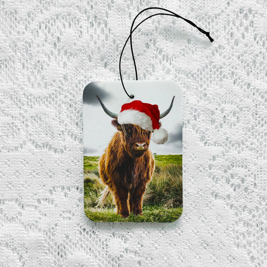 Christmas Highland Cow Air Freshener
