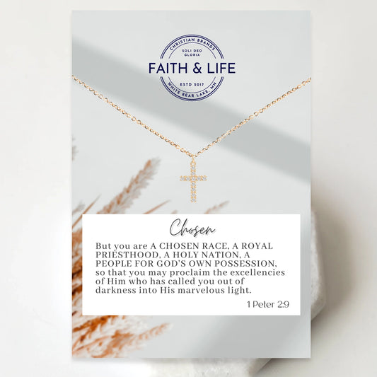 Dainty Gold Cross Necklace