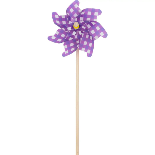Purple Pinwheel With Polka Dots