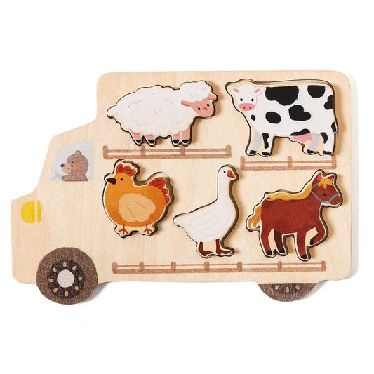 Farm Animal Wood Puzzle