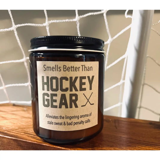 Hockey Gear Candle