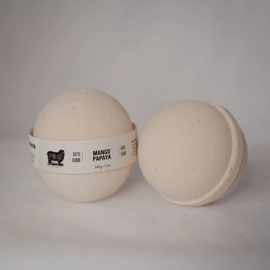 Lambs Soapworks- Mango Papaya Bath Bomb