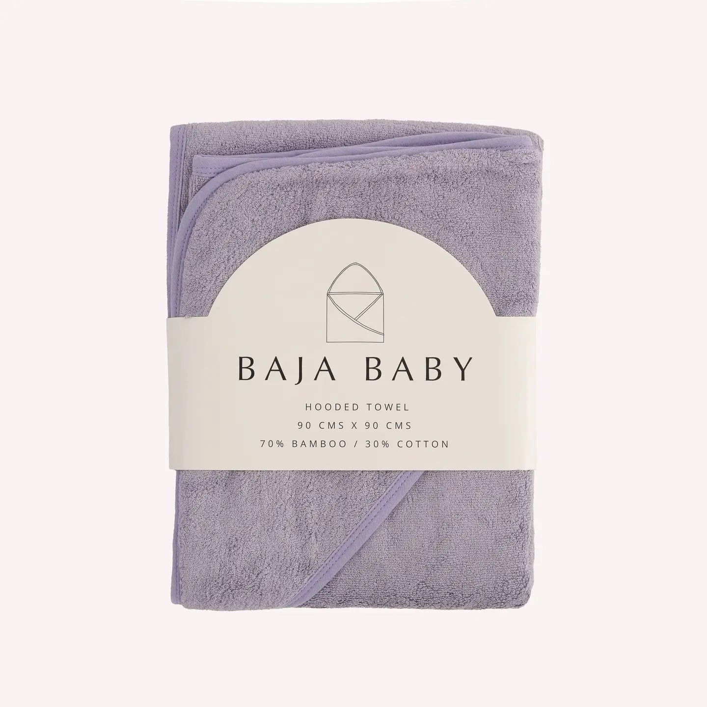Bamboo Cotton Hooded Towel-Lavender