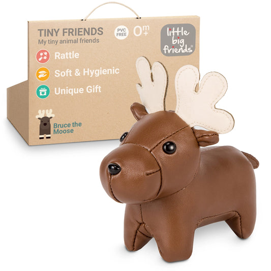 Moose Plush Rattle Toy