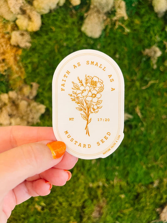 Mustard Seed Faith Sticker