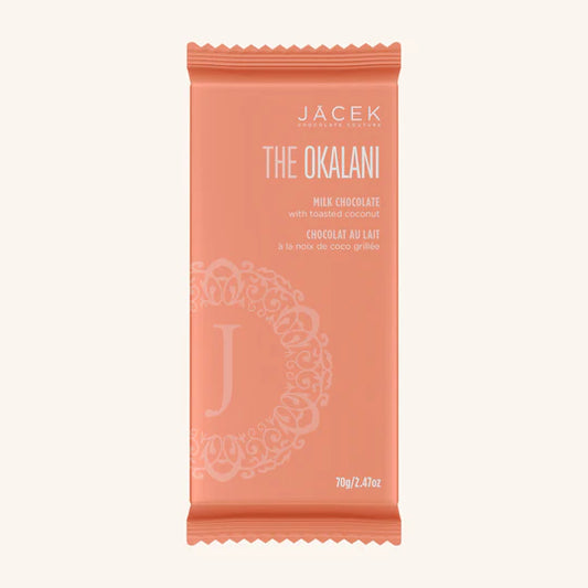 The Okalani Milk Chocolate Toasted Coconut Bar