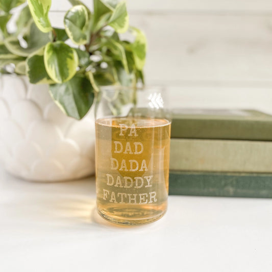 Pa Dad Dada Daddy Glass