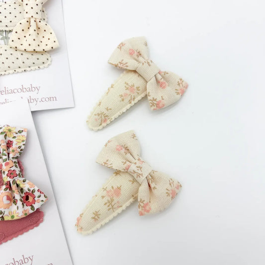 Barrettes Pink Floral