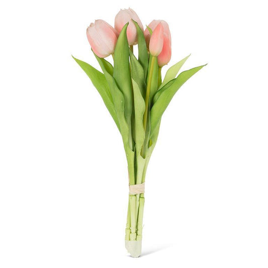 Lifelike Pink Tulips