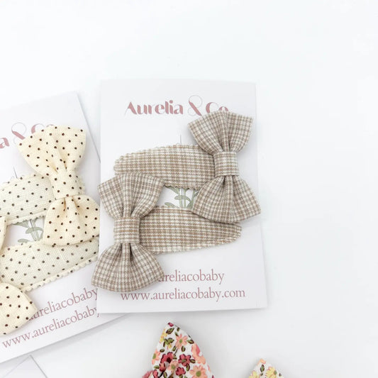 Barrettes-Plaid