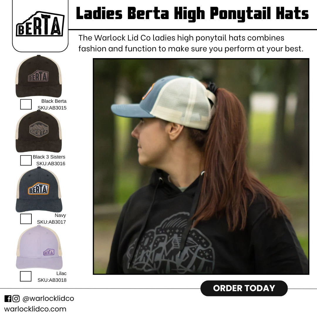 Berta Ladies High Ponytail Hat