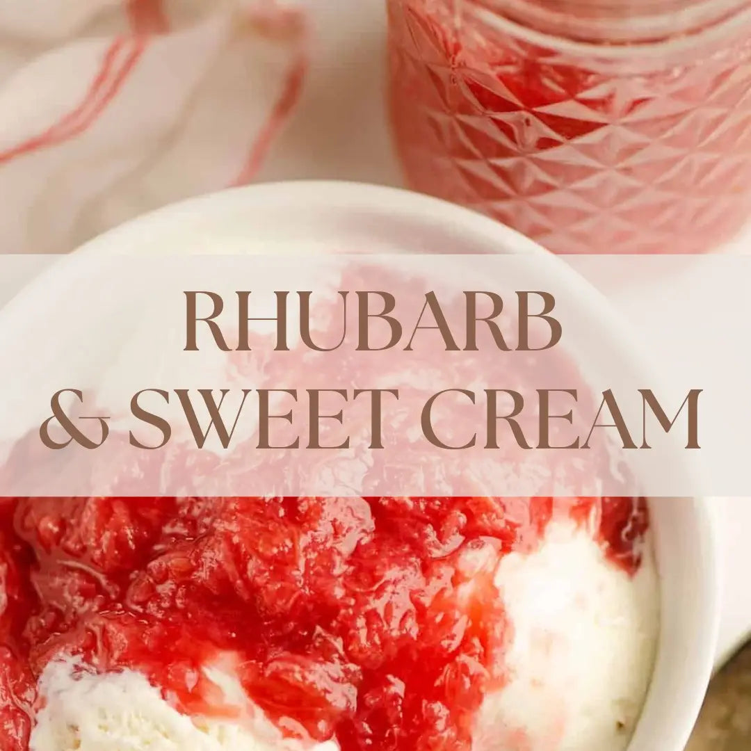 Rhubarb & Sweet Cream Candle