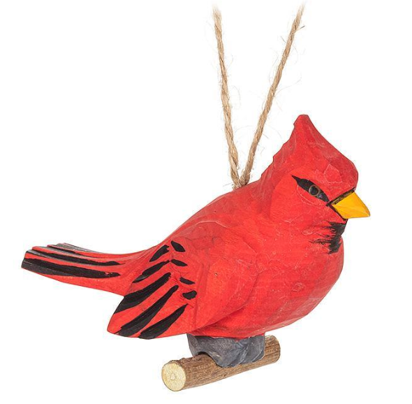 Carved Bird Ornament