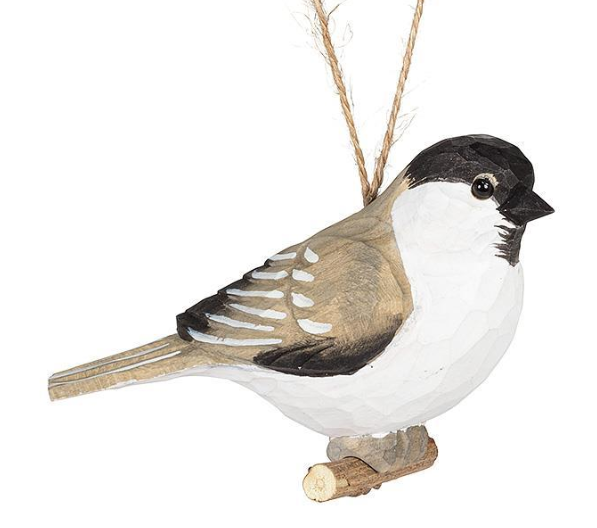 Carved Bird Ornament