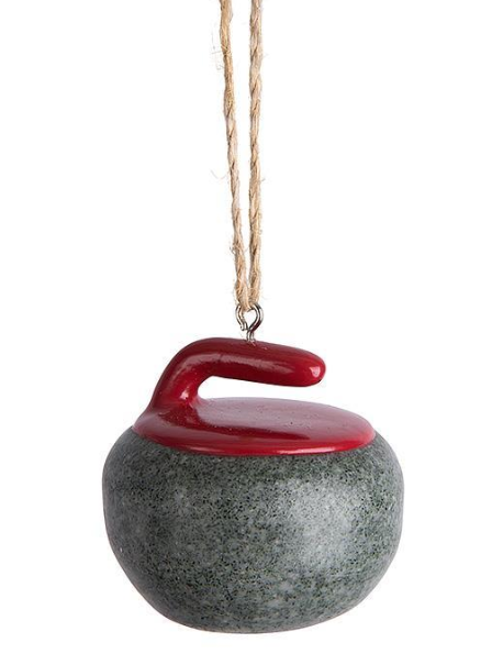 Curling Rock Ornament