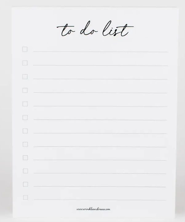 To Do List Pad