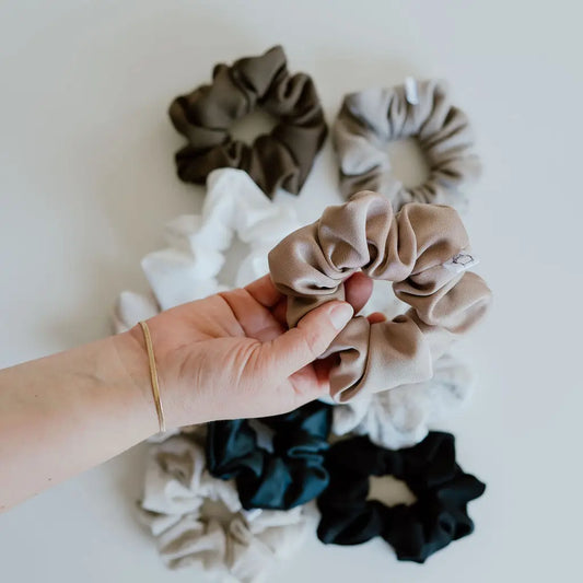 Earthy Neutral Hair Scrunchies