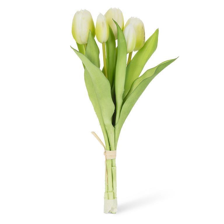 Lifelike White Tulips