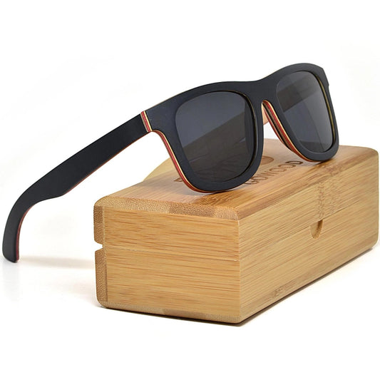 Canadian Black Maple Sunglasses with Polarized Lenses