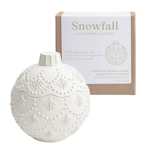 Snowfall Ornament Soy Wax Candle