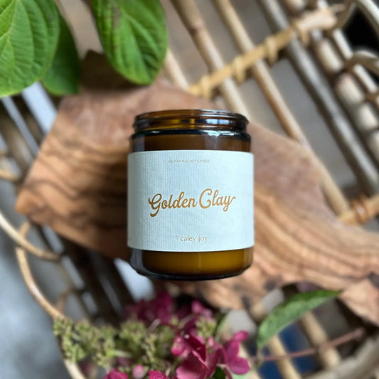 Golden Clay Soy Candle