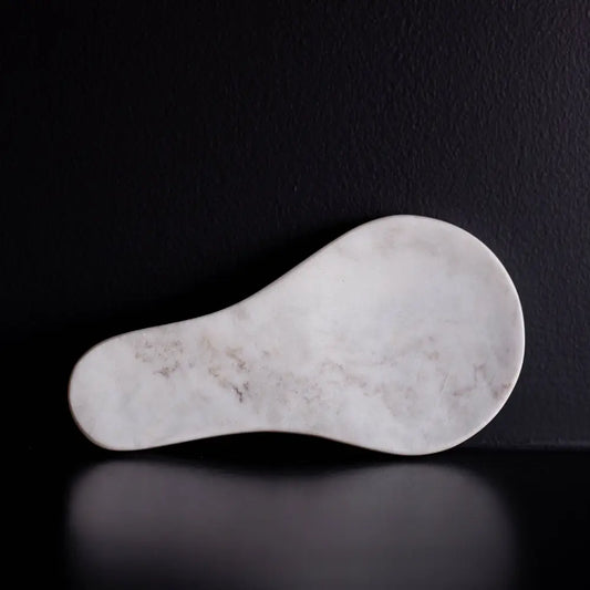 Hand Cut Marble Spoon Rest