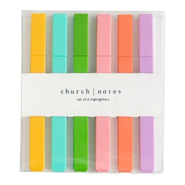 Bible Study Highlighter Set of 6 Colors