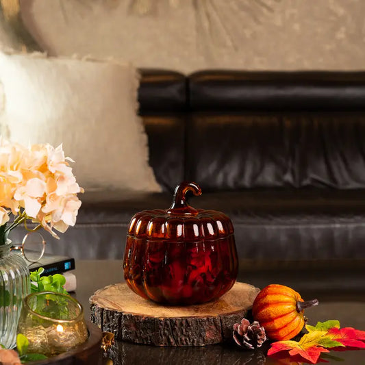 Ara Pumpkin Jar Amber