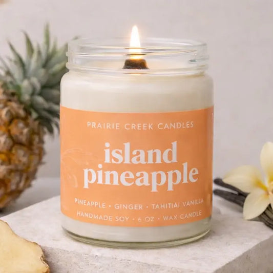 Island Pineapple | Non Toxic Soy Wax Candle