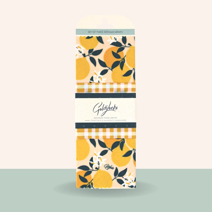 Beeswax Food Wraps 3pk, Variety of Patterns