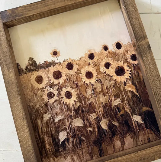 Vintage Sunflower Print