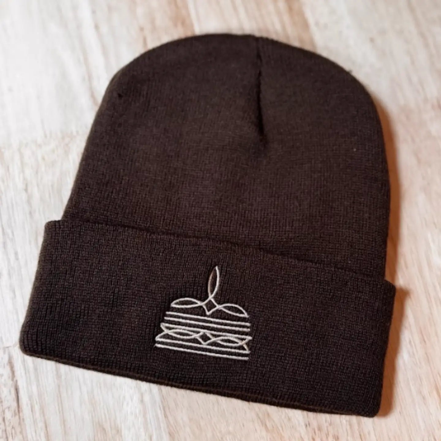 Brown Boot Stitch Western Inspired Toque