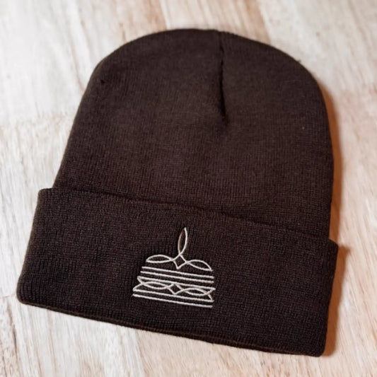 Brown Boot Stitch Western Inspired Toque