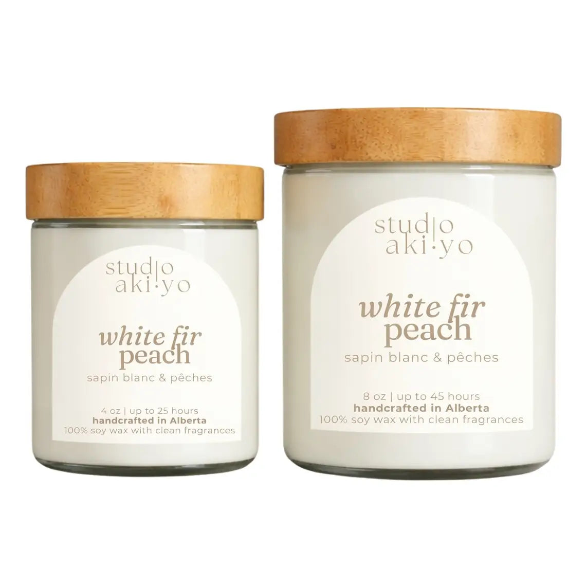 White Fir Peach Candle