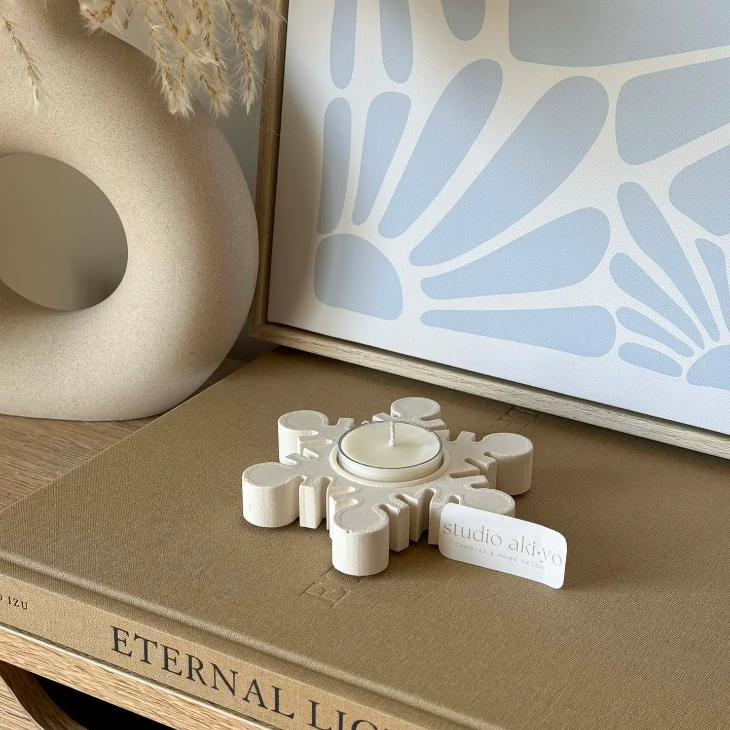 Snowflake Tea Light Candle Holder