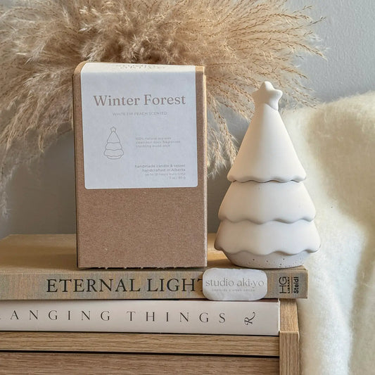 Winter Forest Tree Soy Candle