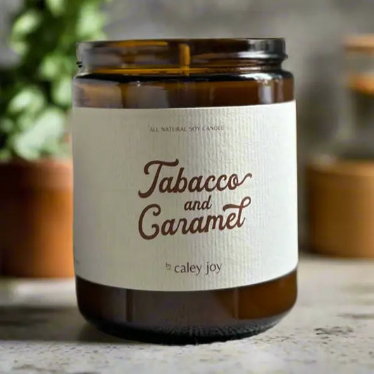 Tobacco and Caramel Soy Candle