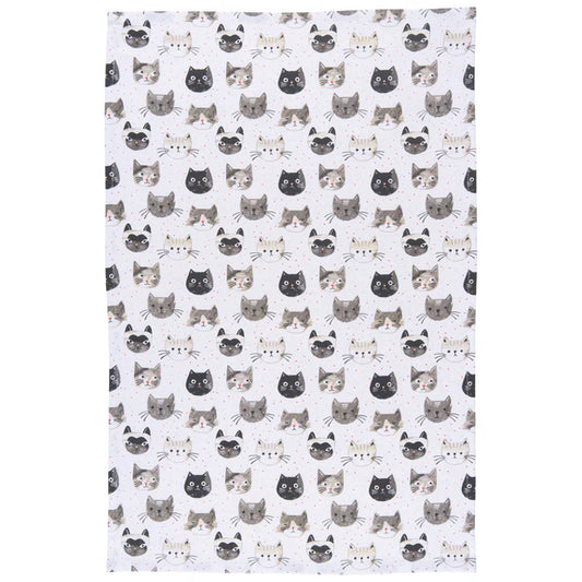 Cats Meow Printed Tea Towel