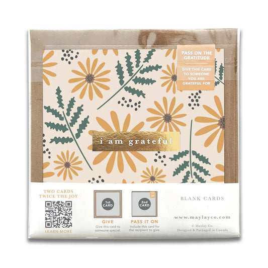 Hello Daisy “I Am Grateful” Gratitude Greeting Card