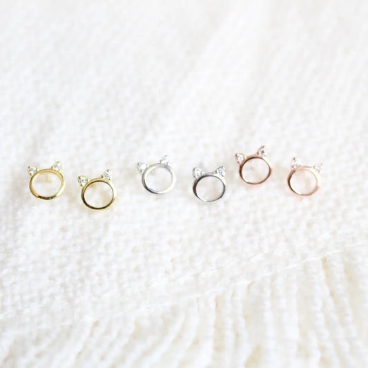 Kitten Earrings